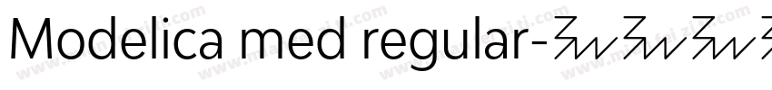 Modelica med regular字体转换